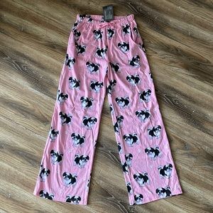 Comfies Shih Tzu Lightweight Cotton Blend Pajama Bottoms NWT